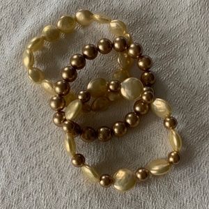 Bracelets, set of three
